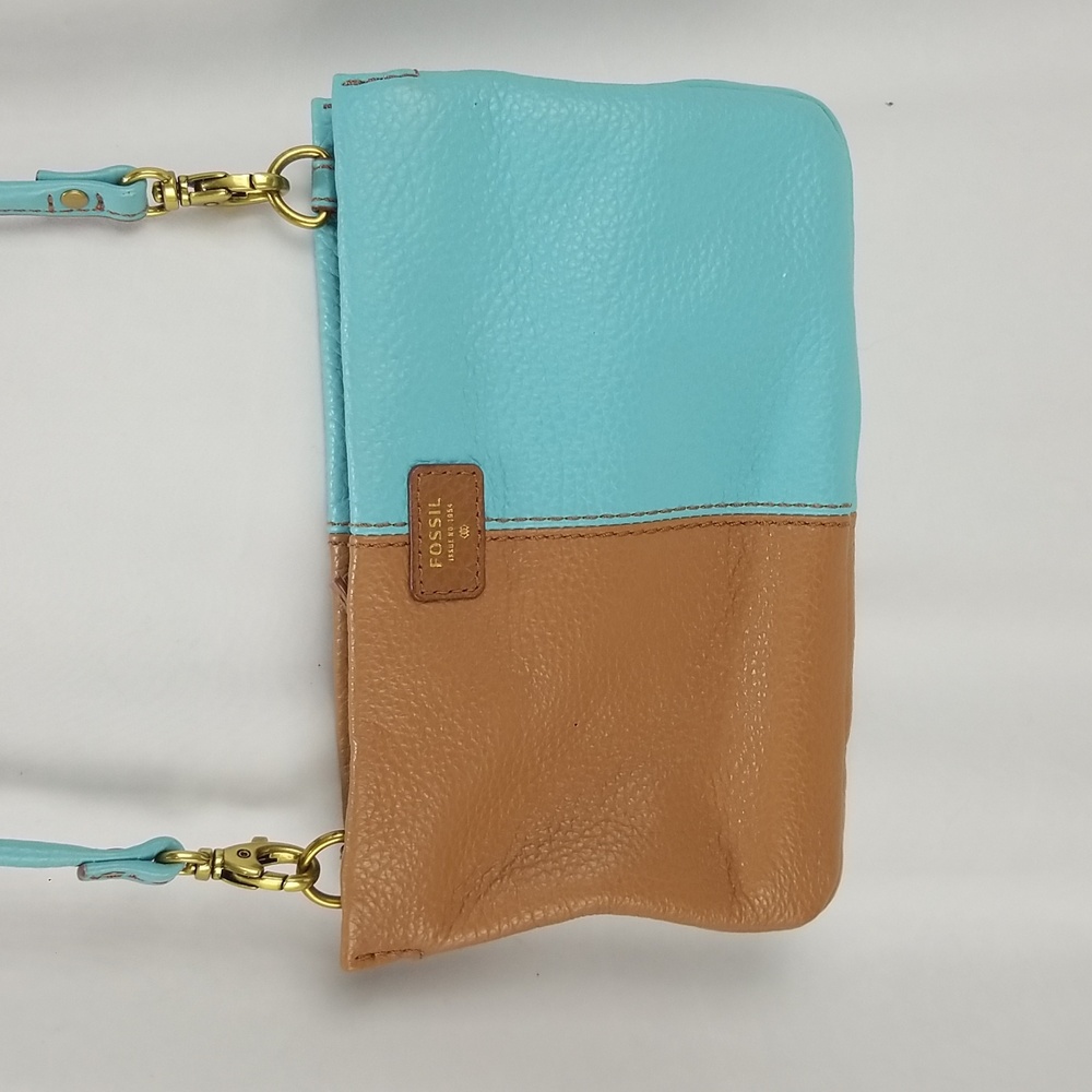 Fossil two toned leather crossbody